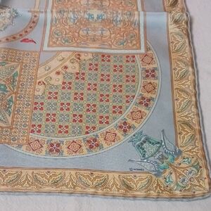 Hermès Silk Scarf with Intricate Design
